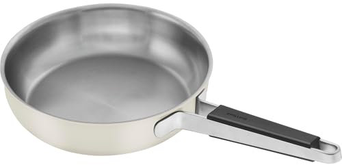 ZWILLING Pure 9.5-inch Stainless Steel Fry Pan, Ivory