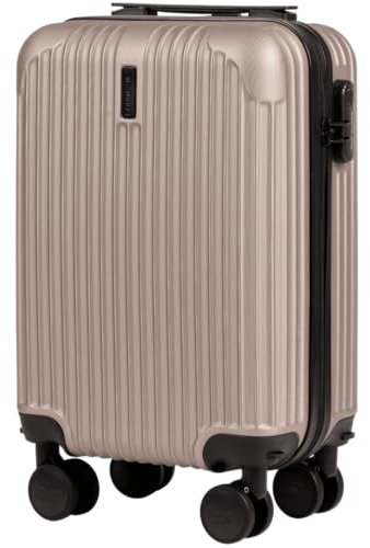 Wings Koffer Hartschale - 52 x 33 x 19 cm Groß Reisekoffer & Trolleys - Ultraleicht Rollkoffer mit Rollen - Koffer Trolley Handgepäck - Hartschalenkoffer Mit Schloss - Trolley Klein für Flugzeug