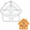 BAKERLOGY Cottage Haus Ausstechform - kleine Häuser Ausstecher, Detailliertes Keksausstecher, Ideal für Fondant, Keksteig, Ton