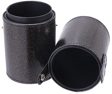 Healeved Cosmetics Brush Storage Container Pu Storage Bucket Brush Holder for Travel