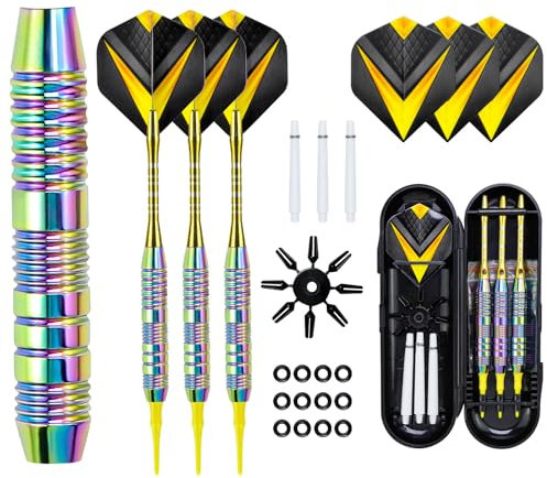 3 Stück Dartpfeile Metallspitze 21g, Dartpfeile Profi,Dartpfeile Set,Steeldart,Vielseitiges Dartwerkzeug Für Anfänger Und Amateure Gleichermaßen