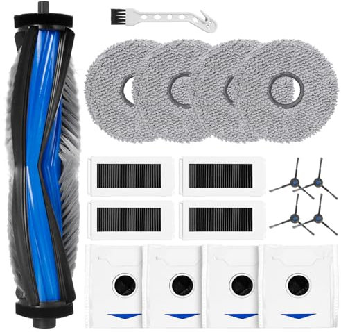 Heykewi Kit di accessori di ricambio per Ecovacs Deebot N30 Pro / N30 Omni / N30 Pro Omni robot spazzatrice Accessori di ricambio (18 accessori)
