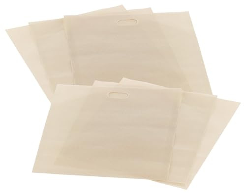 Rosenstein & Söhne Backpapier-Taschen: 6er-Set Dauer-Antihaft-XL-Toastbags für Toaster, Mikrowelle, Backofen (Backpapiertasche für Toast, Toasterschutz-Hülle, BBQ)