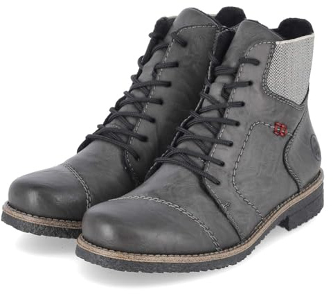 Rieker 73522-45 Schnürstiefel Synthetik Damen in grau - Gr. 40