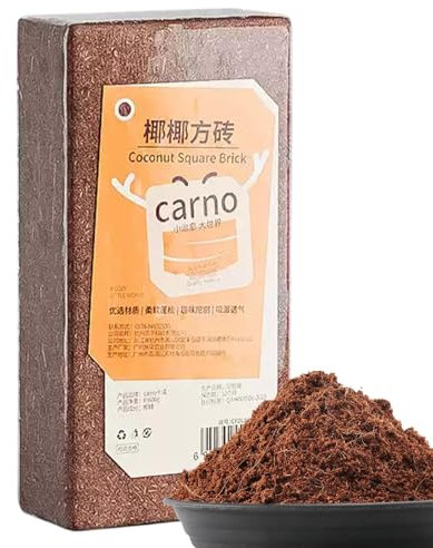 Fibre de coco, briques de coco compressées pour jardinage – Accessoires d'aquarium pour reptiles, paillis d'aménagement paysager pour geckos, tortues, grenouilles