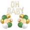KOBOKO Oh Baby Deko Luftballon, 20 Stk Baby Ballon Babyparty Deko Set, 16 Zoll OH Baby Beige Luftballons Geburtstag Babyshowerparty Deko, Baby Luftballon für Baby Shower Gender Reveal Party Taufe Deko
