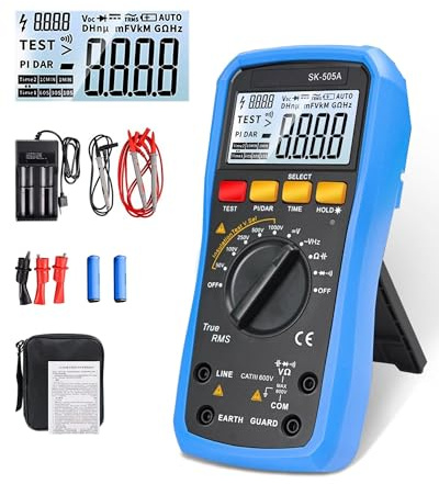 2 in 1 Isolationsmessgerät & Multimeter, Megohmmeter 1000V, Spannungsprüfer