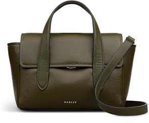 RADLEY London Mayfair Lane Women's Leather Small Flapover Top Handle, Green