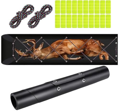 Wildwanne – PE 185x58cm | Jagdschlitten | Wildbergehilfe Zum Hirsch Transport Outdoor Schleppen Mit Reflektorstreifen Seilen Sicherer Effizienter Gebrauch