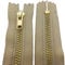 Starlet24® Reißverschluss Metall 4 mm Zipper nicht teilbar, Reißverschlüsse Metall-Zähne für Jeans Leder Geldbörsen Hosen Taschen - Beige 20 cm