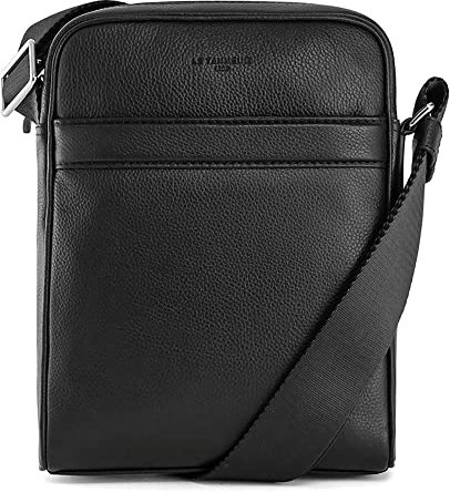 Le Tanneur, grande sacoche bandoulière, sac bandoulière, en cuir lisse, charles, homme, sac porté épaule, croisé, bandoulière ajustable, besace pour le voyage, ville, travail, randonnée, loisir