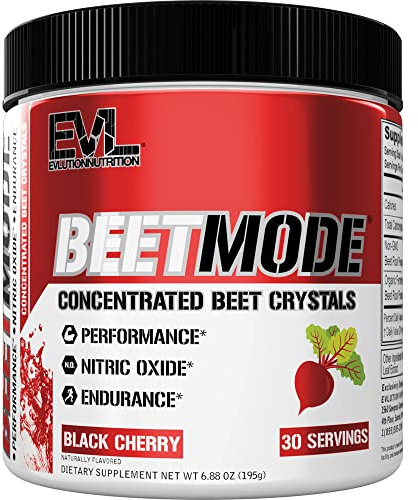 Evlution Nutrition Beet Mode Beet Root Powder, Black Cherry, 30 Servings