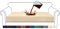 Granbest Premium Wasserdicht Sofa Sitzkissenbezug, High Stretch Jacquard Sitzkissenschutz Sofasitzbezug für Couch (3 Sitzer, Beige)