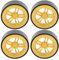 RC Auto Drift Reifen, 68 mm, 6 Speichen, Kunststofffelgen & Gummireifen, RC Car drift tires für 1/10 RC Drift Auto On-Road Drifting Car, Gold, 4 Stücke/Set