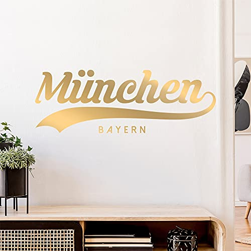München Bayern Wandtattoo Wandaufkleber Wall Sticker - Dekoration, Küche, Wohnzimmer, Schlafzimmer, Badezimmer