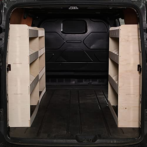 VANIFY - Kompatibel mit Volkswagen Transporter T5 T6 L2 2003+ Fahrzeugeinrichtung Fahrzeugregale, dreifache Regaleinheit