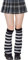 Nanxson Damen Stulpen Kawaii Kurze Stiefelmanschetten bedecken die Ärmel Warme gestrickte Beinwärmer 80er 90er Partykleidung Clubkleidung (Schwarz Grau-76)