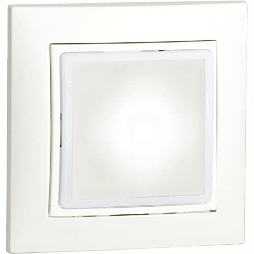 VEMER VE771301 ORION INT - Notlicht für den Innenbereich, Unterputzmontage, Einschalten bei Stromausfall, Auch als tragbare Taschenlampe verwendbar, Weiß