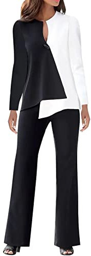 Sportanzug Damen Elegant Hosenanzug Damen Elegant 2 Teiler Blau Festlich Hochzeit Große Größen Pink Kurzgröße Grün Anzug Hausanzug Zweiteiler Tracksuit Loungewear Sommer Outfits Streetwear Freizeitan