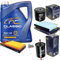 Inspektionspaket Wartungspaket Filterset mit 5 L Motoröl Classic 10W-40, Ölfilter, Luftfilter, Kraftstofffilter, Innenraumfilter, Verschlussschraube