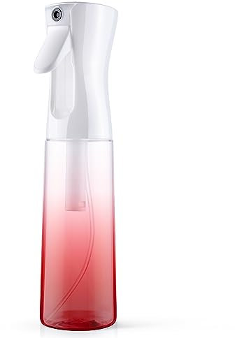 URAQT Pulverizador Agua Peluqueria, 300ml Bote Spray Reutilizable, Fina Niebla Continuo Nebulizador Agua para Cabello, Botella Spray para Limpieza, Peinado, Planta, Mascota