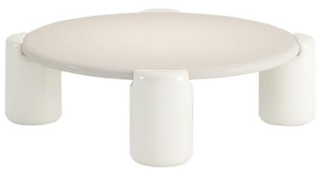 Kleiner Tisch Nordischer runder Couchtisch, schlicht, modern, for kleine Wohnung, Wohnzimmer, Creme, Wabi-Sabi-Stil, Designer, kreativer Netz-Roter runder Tisch Couchtisch Klein ( Color : A diameter 8