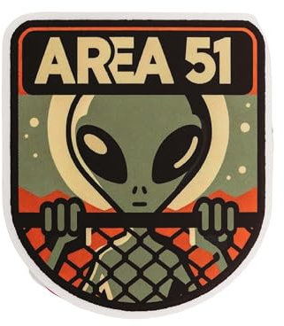Vagabond Heart - Area 51 Aufkleber - Wetterfester Vinyl-Aufkleber - Area 51 Souvenir