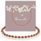 happymaker - Perlenarmband mit echten Granat Edelsteinen und vergoldeten Edelstahl Perlen, Heilsteine Armband mit Geschenkverpackung, handgefertigt in Deutschland