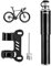 ROCKBROS Hand Pump, 110PSI Aluminium Alloy Bicycle Mini Pump, Schrader and Presta Valves, for Mountain Bikes Road Bikes