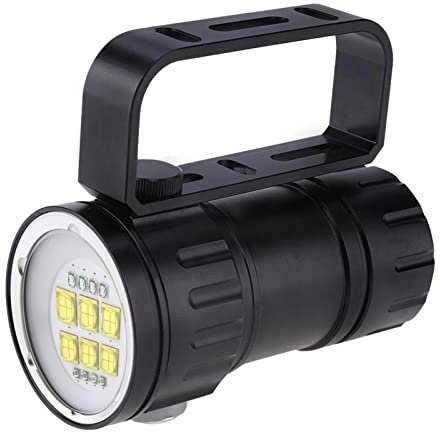 LED Impermeable Al Aire Libre, Antorcha de Luz Blanca Lámpara de Fotografía Subacuática Linterna L E D Linterna de Buceo Linterna Azul Roja Subacuático