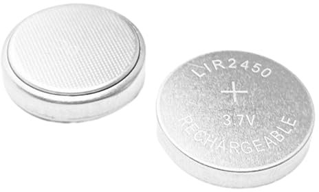 LIR2450 2450 Lot de 5 piles rechargeables au lithium 3,6 V pour télécommande CR2450 DL2450 BR2450