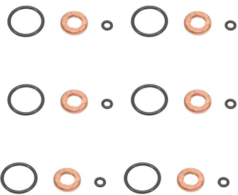 GNXfixt Dichtungssatz Injektor Einspritzdüse Reparatursatz O-Ring Kupferdichtring 0445116007 kupferringe Einspritzdüse Dichtsatz für A1 8X A3 8P A4 B8 A4 B7 A5 8T A6 4G A6 4F A6 C7 Q3 8U Q5 8R TT 8J