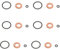 GNXfixt Dichtungssatz Injektor Einspritzdüse Reparatursatz O-Ring Kupferdichtring 0445116007 kupferringe Einspritzdüse Dichtsatz für A1 8X A3 8P A4 B8 A4 B7 A5 8T A6 4G A6 4F A6 C7 Q3 8U Q5 8R TT 8J
