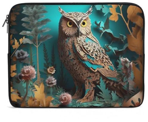 Laptophülle, stoßfest, Eule, Laptoptasche, Tragetasche, Schutzhülle für Computer