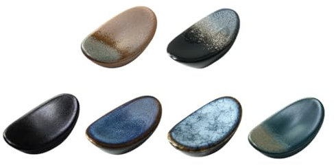 Garneck 6piezas Portapalillos De Cerámica Unidades para Mesa Soporte para Palillos