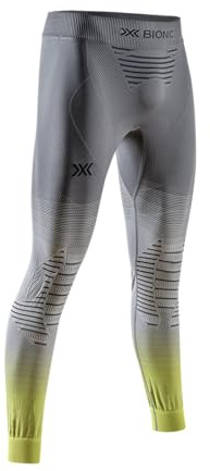 X-Bionic Herren Invent FX Hose – Thermoregulation, Performance-Boost, 3D Bionic Sphere System, Retina Ultra-Hochauflösung – Ideal für Wintersport & Outdoor - Grau/Hellgrau/Kanariengelb, XL