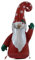 Babbo Natale Gonfiabile da casa Giardino Interno Esterno Albero di Natale cm 106 Gnomo Elfo Decorazione addobbo Natalizio Che saluta