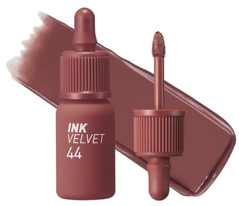 Peripera Ink the Velvet Lip Tint, hochpigmentierte Farbe, langlebig, schwerelos, nicht tierversucht, glutenfrei, parabenfrei (44 CHESTNUT NUDE, 4g)