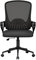 naspaluro Sedia da Ufficio Ergonomica, Braccioli Fissi, Poltrona Ufficio Supporto Lombare Unico, Cuscino Imbottito, Sedia da Ufficio Regolabile in Altezza, Per Casa Ufficio, Studio, Nero