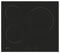 Candy CH63DCC Placa vitrocerámica 60 cm, 3 zonas de cocción, doble zona paellera de 30 cm, control táctil, 9 niveles de potencia, sistema de seguridad, color negro