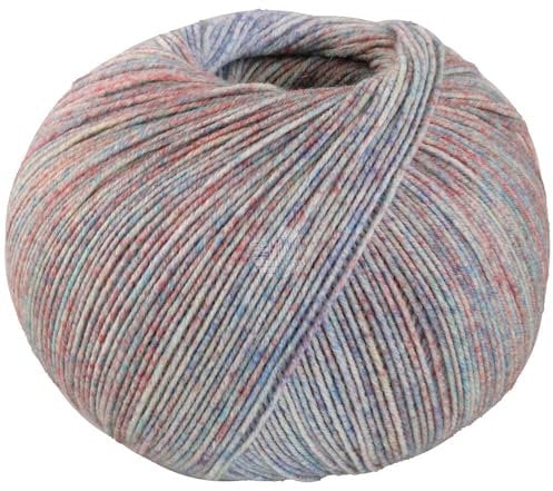 LANA GROSSA Meilenweit 100 Merino extrafine Shades | Hochwertiges Sockengarn, waschmaschinenfest | Handstrickgarn aus 75% Schurwolle & 25% Polyamid | 100g Wolle, Stricken & Häkeln | 420m Garn FB7225