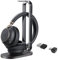 Yealink BH 76 Plus Teams Headset inkl. Ladeständer – Bluetooth, ANC, 40h Akkulaufzeit, USB-C/A, Schwarz