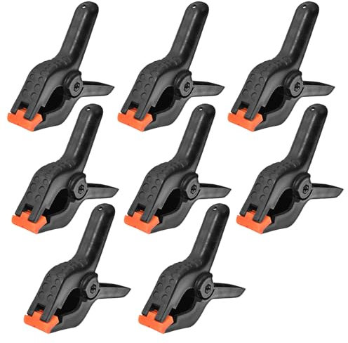 SPEEDWOX 10 Stück 4,5 Zoll Federklemmen robuste Klemmen für Handwerk aus Kunststoff für Handwerk Holz Hintergrund und Poolabdeckung Clip aus Kunststoff Clips