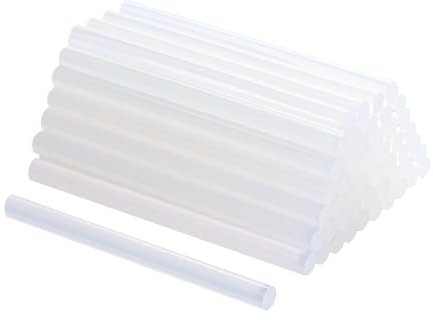 Hot Glue Sticks for Hot Glue Gun, SGS Approved, 50 pcs - 7mm x 100mm, Multipurpose DIY Art, Craft Sealing, Restoration, Holiday Decorationn