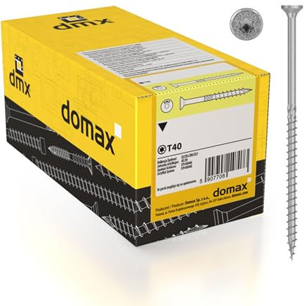 DMX - Holzschrauben Torx - Spanplattenschrauben - Schrauben 5,0x70 - Konstruktionsschrauben - Schrauben set 200 Stück - Terrassenschrauben - Torx Set - Holzbauschrauben - Senkkopfschrauben Set