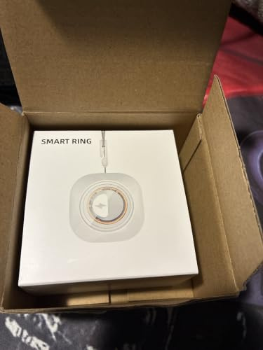Smart Ring für Damen & Herren, Gesundheitstracker Ring, Fitness Tracker | Blutdruck, Temperatur, Herzfrequenz, SpO2, HRV & Stress, IP68 wasserdicht, Schlaf-Tracker, keine App-Gebühr (Roségold, 6#)