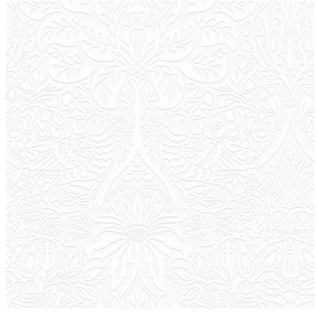 William Morris at Home Dove & Rose Paintable Wallpaper | Paste the Wall | White Floral | Eco-Friendly