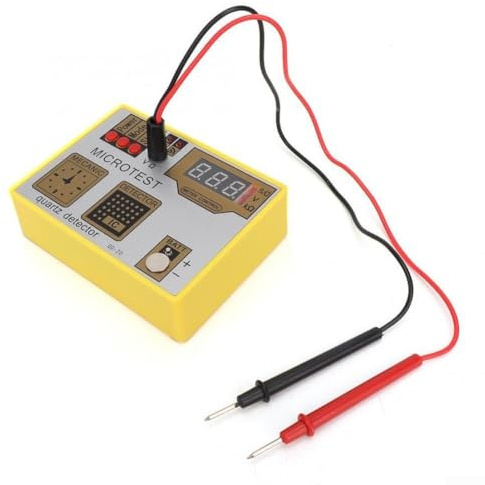 HanOaki QD-20 - Strumento di manutenzione per orologio, tester QD20 per orologi al quarzo, controllo della precisione del tempo multifunzione, con smagnetizzatore integrato, plastica e metallo, 10,9 x
