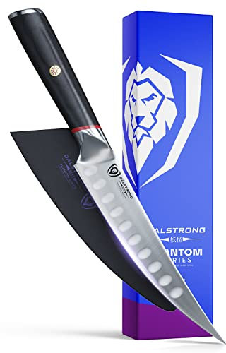 DALSTRONG Edles Japanisches Filetiermesser mit Klingenschutz - Kochmesser - 17 cm - Phantom Series - aus Japanischem High-Carbon AUS8 Stahl