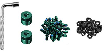 Funn Pins per Pedali Black Magic | set di pin di ricambio in acciaio legato, aderenza indurita